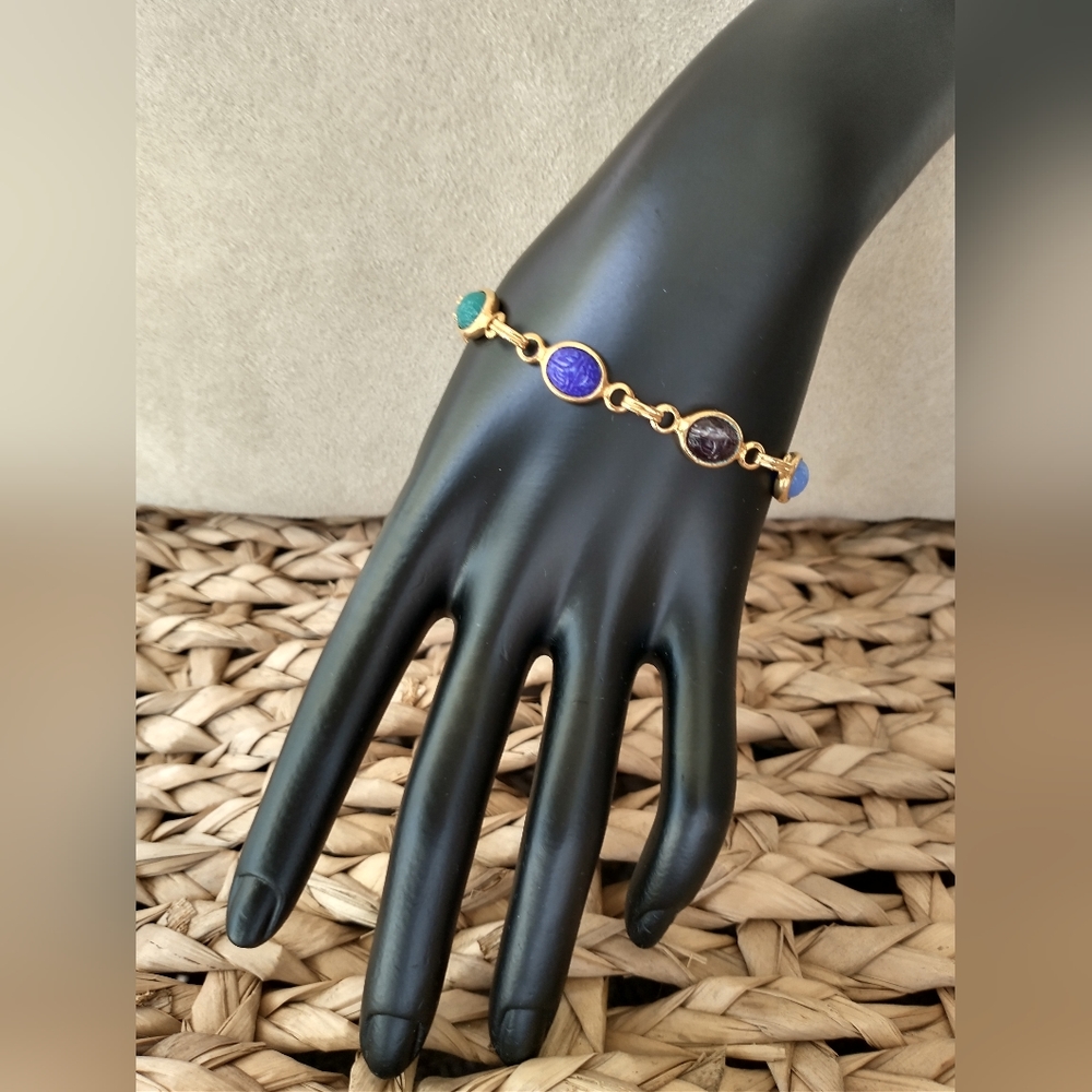 Source Unknown Multicolor Gemstone Bracelet - image 4